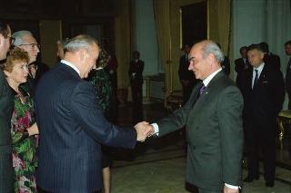 Visita di Stato del Presidente Michail Gorbaciov e la signora Raissa Gorbaciova