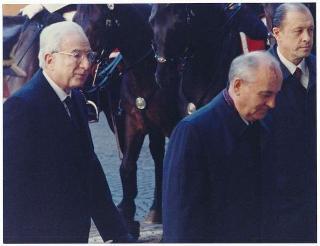 Visita di Stato del Presidente Michail Gorbaciov e la signora Raissa Gorbaciova