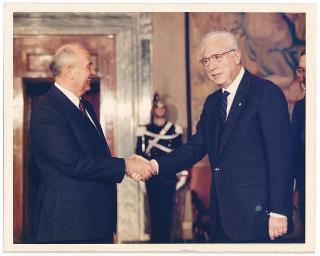 Visita di Stato del Presidente Michail Gorbaciov e la signora Raissa Gorbaciova