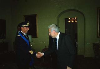 Visita di omaggio del Generale di Corpo d'Armata Giuseppe Degli Innocenti, nuovo presidente del Centro Alti Studi per la Difesa