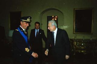 Visita di omaggio del Generale di Corpo d'Armata Giuseppe Degli Innocenti, nuovo presidente del Centro Alti Studi per la Difesa