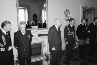 Incontro con una delegazione di allievi dell'Accademia navale di Livorno, in servizio di Guardia d'Onore al Palazzo del Quirinale