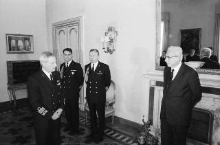 Incontro con una delegazione di allievi dell'Accademia navale di Livorno, in servizio di Guardia d'Onore al Palazzo del Quirinale