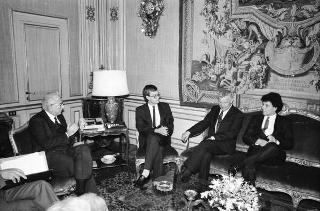 Il Presidente della Repubblica Francesco Cossiga riceve in udienza Mieczyslaw Franciszek Rakowski, segretario generale del Partito operaio unificato polacco