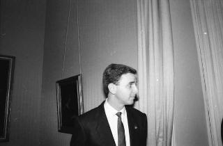 Il Presidente della Repubblica Francesco Cossiga riceve in udienza l'ammiraglio Gino Birindelli, presidente della Consulta dei senatori del Regno