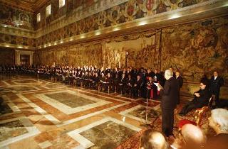 Presentazione degli auguri al Presidente della Repubblica Francesco Cossiga da parte del Corpo diplomatico
