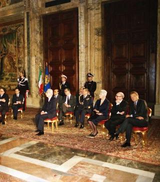 Presentazione degli auguri al Presidente della Repubblica Francesco Cossiga da parte del Corpo diplomatico
