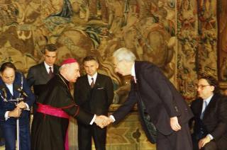 Presentazione degli auguri al Presidente della Repubblica Francesco Cossiga da parte del Corpo diplomatico