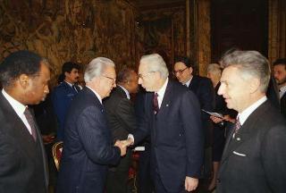 Presentazione degli auguri al Presidente della Repubblica Francesco Cossiga da parte del Corpo diplomatico