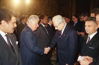 Presentazione degli auguri al Presidente della Repubblica Francesco Cossiga da parte del Corpo diplomatico