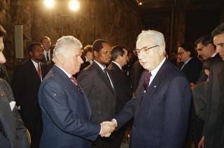 Presentazione degli auguri al Presidente della Repubblica Francesco Cossiga da parte del Corpo diplomatico