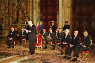 Presentazione degli auguri al Presidente della Repubblica Francesco Cossiga da parte del Corpo diplomatico
