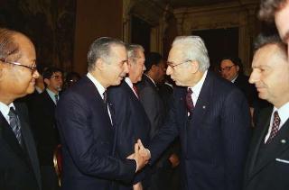 Presentazione degli auguri al Presidente della Repubblica Francesco Cossiga da parte del Corpo diplomatico