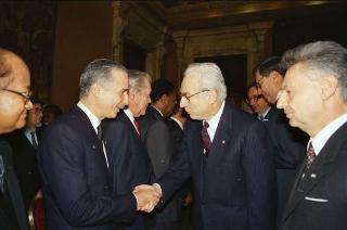Presentazione degli auguri al Presidente della Repubblica Francesco Cossiga da parte del Corpo diplomatico