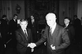 Colloquio del Presidente della Repubblica Francesco Cossiga con Gyula Horn, ministro degli affari esteri della Repubblica ungherese
