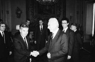 Colloquio del Presidente della Repubblica Francesco Cossiga con Gyula Horn, ministro degli affari esteri della Repubblica ungherese