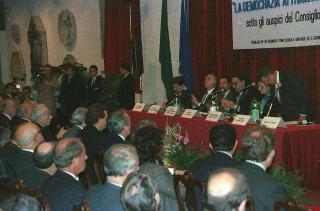 Intervento a Venezia, in forma privata, in occasione della cerimonia di apertura della 2^ Conferenza per la creazione di una "Commissione per lo sviluppo della democrazia attraverso il diritto"