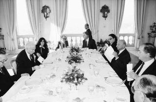 Colloquio del Presidente della Repubblica Francesco Cossiga e successiva colazione con Sua Maestà Mohammed Zaheer Shah, ex Re dell'Afghanistan