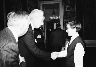 Il Presidente della Repubblica Francesco Cossiga riceve Mario Berri, presidente dell'Associazione "Vittorio Bachelet", con i componenti il"Comitato per le onoranze a Vittorio Bachelet nel decimo anniversario del suo sacrificio"