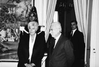 Incontro con il Presidente della Repubblica di Liberia Samuel Doe