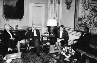 Incontro con il Presidente della Repubblica di Liberia Samuel Doe