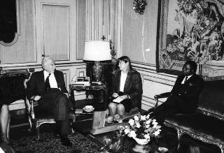 Incontro con il Presidente della Repubblica di Liberia Samuel Doe