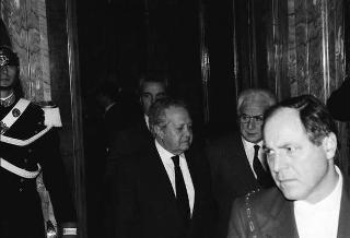 Incontro con il Presidente della Repubblica del Portogallo Mario Soares