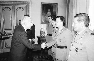 Incontro con una delegazione allievi della Scuola sottufficiali della Guardia di Finanza, in servizio di Guardia d'Onore al Palazzo del Quirinale