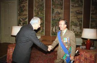 Gen. C.A. Fortunato Pietro Muraro, già presidente del Consiglio Superiore delle Forze Armate: visita di congedo