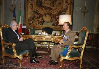Gen. C.A. Fortunato Pietro Muraro, già presidente del Consiglio Superiore delle Forze Armate: visita di congedo