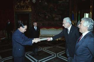 Li Baocheng, nuovo ambasciatore della Repubblica Popolare Cinese