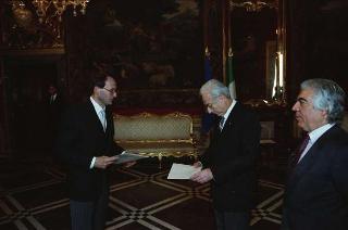 Jiri Holub, nuovo ambasciatore della Repubblica Socialista Cecoslovacca