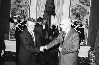 Incontro con il Presidente della Confederazione Elvetica Arnold Koller