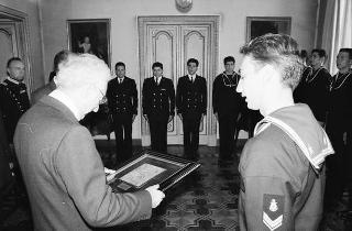 Incontro con una delegazione allievi della Scuola sottufficiali della Marina militare di Taranto, in servizio di Guardia d'Onore al Palazzo del Quirinale