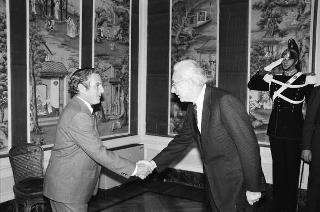 Incontro con il Presidente della Repubblica delle Seychelles France Albert René