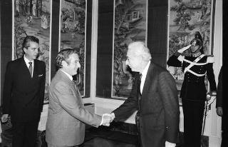 Incontro con il Presidente della Repubblica delle Seychelles France Albert René