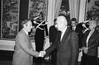 Incontro con il Presidente della Repubblica delle Seychelles France Albert René