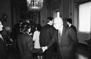 Il Presidente della Repubblica Francesco Cossiga riceve in udienza una Delegazione del Partito Radicale
