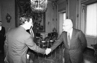 Il Presidente della Repubblica Francesco Cossiga riceve in udienza una Delegazione del Partito Radicale