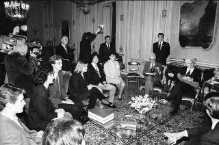 Il Presidente della Repubblica Francesco Cossiga riceve in udienza una Delegazione del Partito Radicale