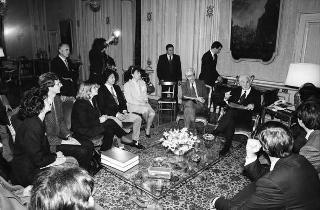 Il Presidente della Repubblica Francesco Cossiga riceve in udienza una Delegazione del Partito Radicale