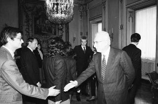 Il Presidente della Repubblica Francesco Cossiga riceve in udienza una Delegazione del Partito Radicale