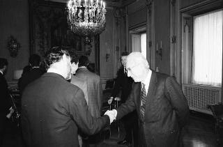 Il Presidente della Repubblica Francesco Cossiga riceve in udienza una Delegazione del Partito Radicale
