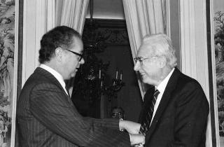Incontro del Presidente della Repubblica Francesco Cossiga con Yasser Arafat, Presidente dell'OLP