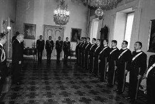 Incontro con una delegazione allievi della Scuola sottufficiali dei Carabinieri di Firenze, in servizio di Guardia d'Onore al Palazzo del Quirinale