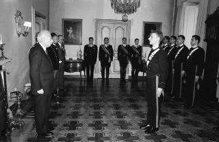 Incontro con una delegazione allievi della Scuola sottufficiali dei Carabinieri di Firenze, in servizio di Guardia d'Onore al Palazzo del Quirinale