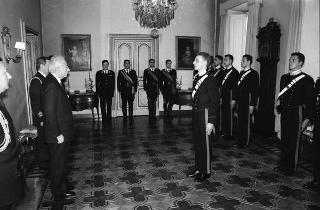 Incontro con una delegazione allievi della Scuola sottufficiali dei Carabinieri di Firenze, in servizio di Guardia d'Onore al Palazzo del Quirinale