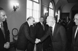 Intervento del Presidente della Repubblica Francesco Cossiga alla proiezione dei filmati illustrativi delle città ospitanti i Campionati mondiali di calcio "Italia 90"