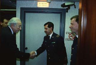 Visita al Centro per le comunicazioni dell'Ufficio per gli affari militari del Segretariato Generale della Presidenza della Repubblica