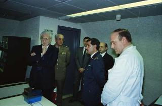 Visita al Centro per le comunicazioni dell'Ufficio per gli affari militari del Segretariato Generale della Presidenza della Repubblica